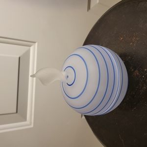 Vintage Empoli Swirl Frosted Bowl with Lid